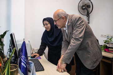 حضور سعید حبیبا، رئیس سازمان امور دانشجویان در خبرگزاری دانشجویان ایران (ایسنا)
