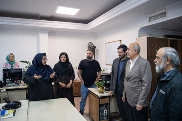 حضور سعید حبیبا، رئیس سازمان امور دانشجویان در خبرگزاری دانشجویان ایران (ایسنا)