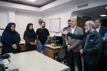 حضور سعید حبیبا، رئیس سازمان امور دانشجویان در خبرگزاری دانشجویان ایران (ایسنا)