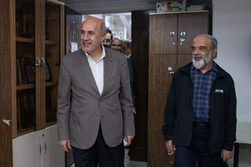 حضور سعید حبیبا، رئیس سازمان امور دانشجویان در خبرگزاری دانشجویان ایران (ایسنا)