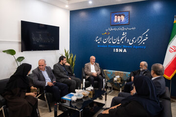 حضور سعید حبیبا، رئیس سازمان امور دانشجویان در خبرگزاری دانشجویان ایران (ایسنا)