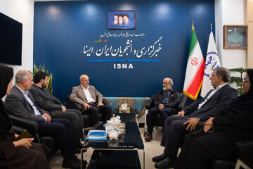 حضور سعید حبیبا، رئیس سازمان امور دانشجویان در خبرگزاری دانشجویان ایران (ایسنا)