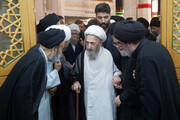 مراسم بزرگداشت رحلت آیت الله شبیری زنجانی در حرم حضرت فاطمه معصومه(س)