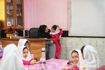 حضور دانش آموزان در کلاس ، مدرسه مصلحیان - بوشهر