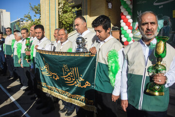 آیین نواختن زنگ مهر در دبیرستان رفاه - سمنان