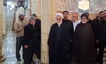 حضور رئیس قوه قضاییه در مراسم تشییع پیکر مطهر آیت‌الله‌العظمی شبیری‌زنجانی