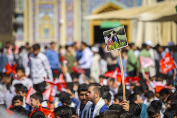 آیین نواختن زنگ مهر در حرم مطهر رضوی - مشهد