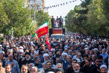 تشییع پیکر آیت الله سید موسی شبیری زنجانی در قم