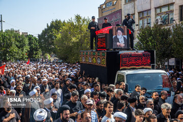 پیکر مطهر آیت‌الله العظمی شبیری زنجانی در قم تشییع شد + ویدئو