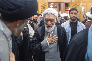 حضور حجت الاسلام پورمحمدی در مراسم بزرگداشت رحلت آیت الله شبیری زنجانی در حرم حضرت فاطمه معصومه(س)