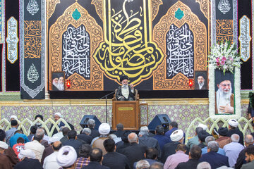 سخنرانی آیت الله حسینی بوشهری در مراسم بزرگداشت رحلت آیت الله شبیری زنجانی در حرم حضرت فاطمه معصومه(س)