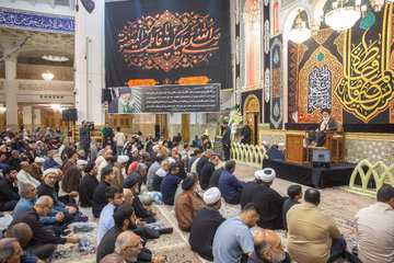 سخنرانی آیت الله حسینی بوشهری در مراسم بزرگداشت رحلت آیت الله شبیری زنجانی در حرم حضرت فاطمه معصومه(س)