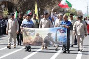 پیام اقتدار از سرزمین فاتحان اروند به جهان/ تجمع بزرگ جان‌فدایان در رفسنجان
