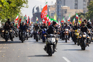 رزمایش موتور سواران جان‌فدای ایران - تهران