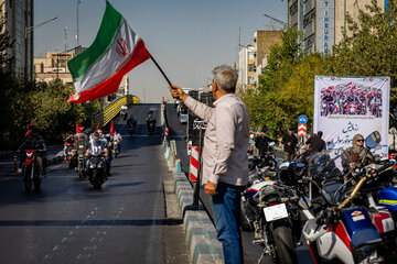 رزمایش موتور سواران جان‌فدای ایران - تهران