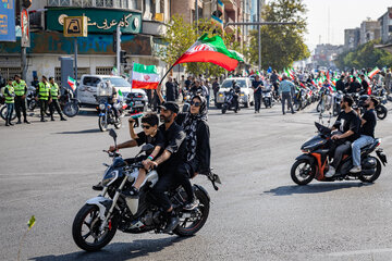 رزمایش موتور سواران جان‌فدای ایران - تهران