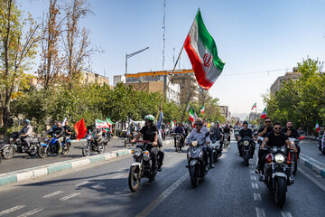 رزمایش موتور سواران جان‌فدای ایران - تهران