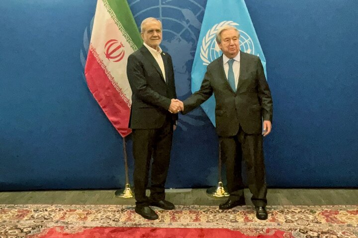 رئیس جمهوری با دبیرکل سازمان ملل دیدار و گفت وگو کرد