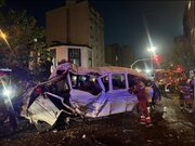 تصادف مینی‌بوس با ۲ خودرو در بزرگراه کردستان؛ ۳ نفر جان باختند و ۱۷ نفر مصدوم شدند