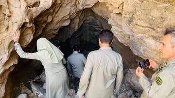 کشف غاری تازه در دل کوه‌های باینگان کرمانشاه 
