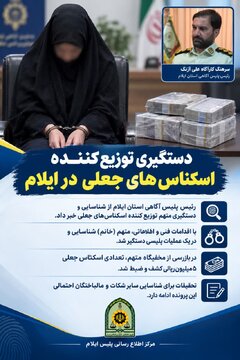 دستگیری توزیع‌کننده اسکناس‌های جعلی در ایلام