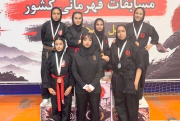 کسب ۱۰ مدال توسط زنان نینجوتسوکار لرستان در مسابقات قهرمانی کشور