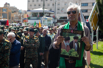 تشییع پیکر شهید سردار "حسین ظریفی" - مشهد

