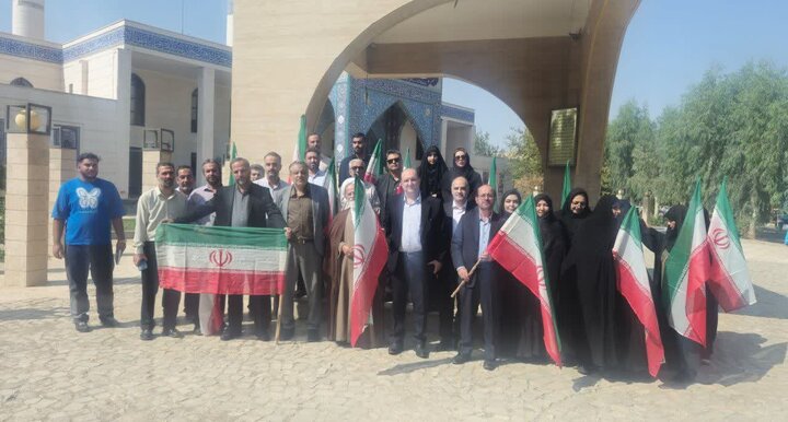 از سنگر دانش تا میدان غیرت؛ پرچم ایثار در دانشگاه آزاد ورامین-پیشوا به اهتزاز درآمد
