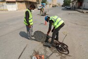 تداوم لایروبی و اصلاح نقاط حساس شبکه فاضلاب اهواز