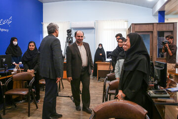 بازدید محمود علیگو، معاون فرهنگی جهاددانشگاهی از تحریریه خبرگزاری ایسنا و ایکنا خراسان رضوی