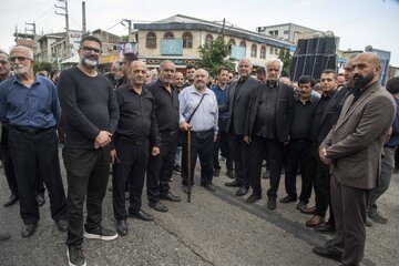 برگزاری مراسم تشییع و تدفین پیکر احمد ناطق نوری - شهرستان نور