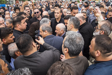برگزاری مراسم تشییع و تدفین پیکر احمد ناطق نوری - شهرستان نور