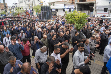 برگزاری مراسم تشییع و تدفین پیکر ناطق نوری در آرمستان زیارت سز شهرستان نور