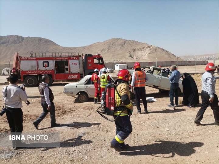 مانور تمام عیار زلزله در شهرکرد برگزار شد