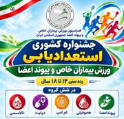 برگزاری جشنواره کشوری استعدادیابی ورزش بیماران خاص و پیوند اعضاء در رامسر