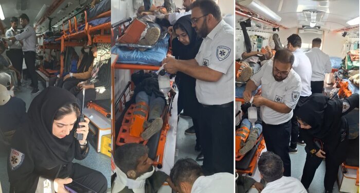 یک فوتی و ۱۷ مصدوم در واژگونی وانت حامل کارگران فصلی در شاهرود