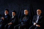 حضور پزشکیان در مراسم بزرگداشت آیت‌الله العظمی شبیری زنجانی