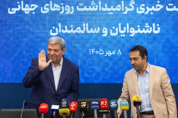 سیدجواد حسینی، رئیس سازمان بهزیستی کشور در نشست خبری گرامیداشت روزهای جهانی ناشنوایان و سالمندان