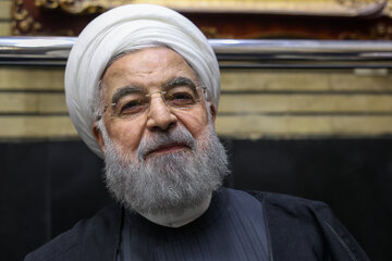 حسن روحانی در مراسم ختم احمد ناطق نوری