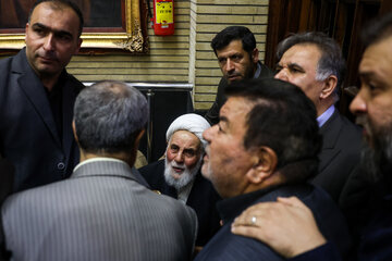 علی اکبر ناطق نوری در مراسم ختم احمد ناطق نوری