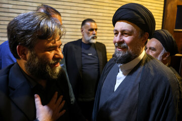 سید حسن خمینی در مراسم ختم احمد ناطق نوری