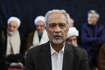 محمد نهاوندیان در مراسم بزرگداشت آیت‌الله شبیری زنجانی