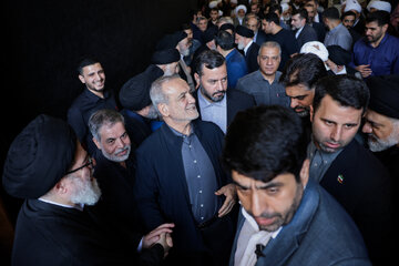 مسعود پزشکیان، رئیس‌جمهور در مراسم بزرگداشت آیت‌الله شبیری زنجانی 