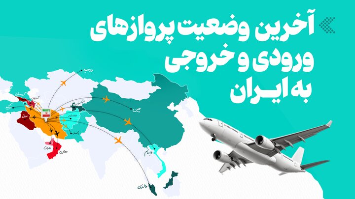 آخرین وضعیت پروازهای ورودی و خروجی به ایران