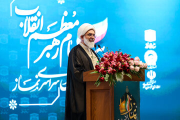 حجت‌الاسلام حاج علی اکبری، امام جمعه موقت تهران در سی و سومین اجلاس سراسری نماز - حرم مطهر رضوی