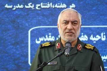 سخنرانی محمدرضا مهدوی، فرمانده سپاه امام رضا (ع) در افتتاح پروژه آموزشی شهدای میناب  - مشهد