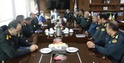 نشست استاندار با فرمانده و معاونان ستاد انتظامی استان کرمان