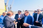 شتاب در توسعه مبادلات بین‌المللی سیستان و بلوچستان / پایش میدانی تخلیه کالا در بندر چابهار