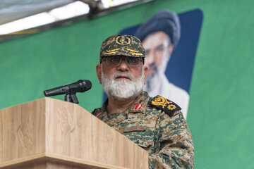 سخنرانی سردار محمدرضا نقدی، مشاور عالی فرمانده کل سپاه پاسداران انقلاب اسلامی در رزمایش جان‌ فدایان ایران - کرج
