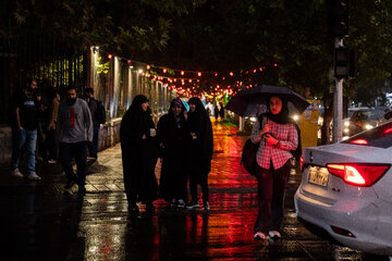 اولین باران پاییزی تهران